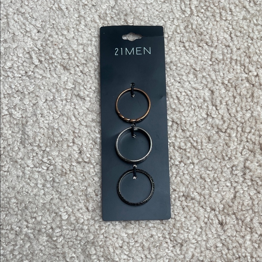 21MEN Ring Trio - Size 13